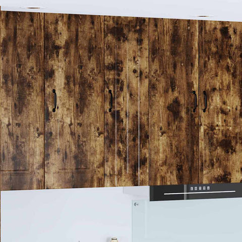 vidaXL Kitchen Wall Cabinet with Shelf Smoked Oak 30 x 31 x 100 cm