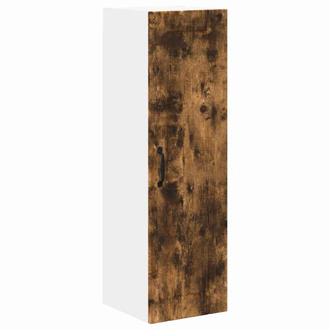 vidaXL Kitchen Wall Cabinet with Shelf Smoked Oak 30 x 31 x 100 cm