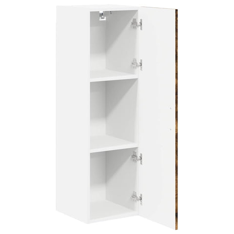 vidaXL Kitchen Wall Cabinet with Shelf Smoked Oak 30 x 31 x 100 cm