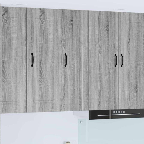 vidaXL Kitchen Wall Cabinet with Shelf Grey Sonoma 30 x 31 x 100 cm