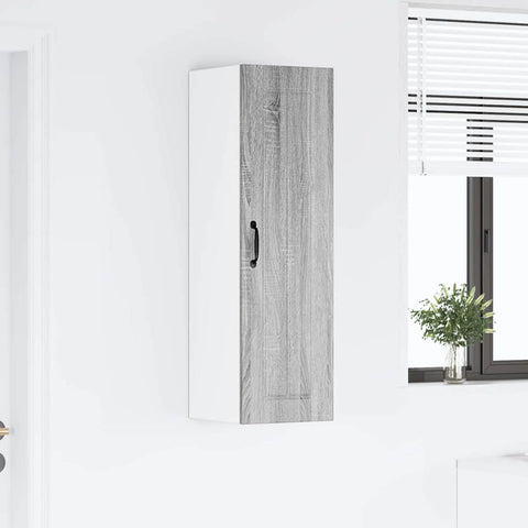 vidaXL Kitchen Wall Cabinet with Shelf Grey Sonoma 30 x 31 x 100 cm