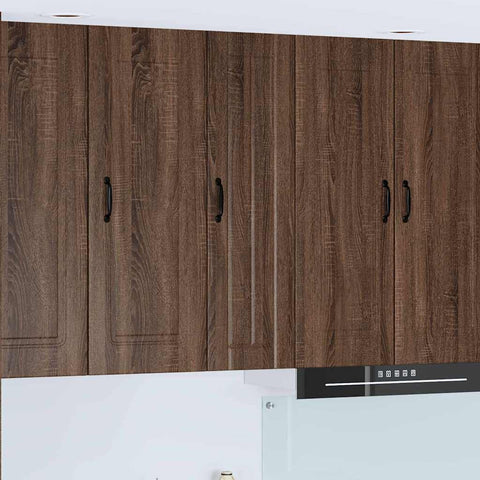 vidaXL Kitchen Wall Cabinet Brown Oak 30 x 31 x 100 cm Engineered Wood
