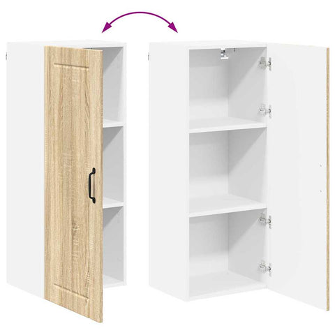 vidaXL Kitchen Wall Cabinet with Shelf Sonoma Oak 40 x 31 x 100 cm
