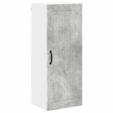 vidaXL Kitchen Wall Cabinet with Shelf Concrete Grey 40 x 31 x 100 cm