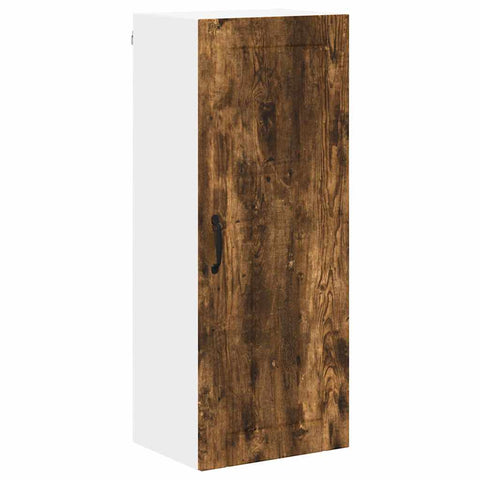 vidaXL Kitchen Wall Cabinet with Shelf Smoked Oak 40 x 31 x 100 cm