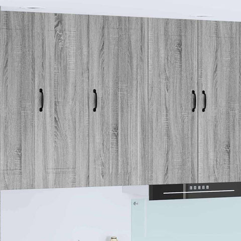vidaXL Kitchen Wall Cabinet with Shelf Grey Sonoma 40 x 31 x 100 cm