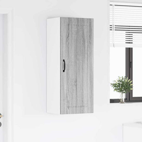 vidaXL Kitchen Wall Cabinet with Shelf Grey Sonoma 40 x 31 x 100 cm