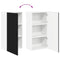 vidaXL Kitchen Wall Cabinet Black 50 x 31 x 100 cm Engineered Wood