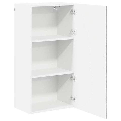 vidaXL Kitchen Wall Cabinet with Shelf Concrete Grey 50 x 31 x 100 cm