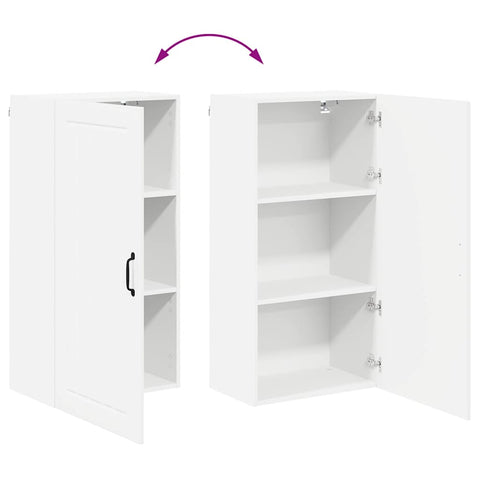 vidaXL Kitchen Wall Cabinet High Gloss White 50 x 31 x 100 cm
