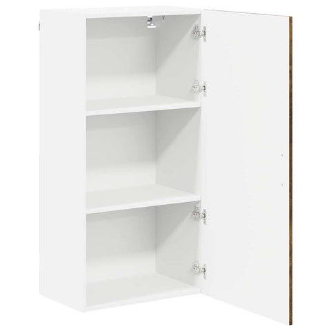 vidaXL Kitchen Wall Cabinet with Shelf Smoked Oak 50 x 31 x 100 cm