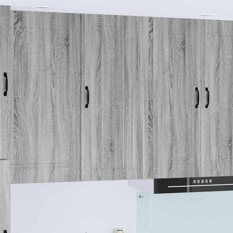 vidaXL Kitchen Wall Cabinet with Shelf Grey Sonoma 50 x 31 x 100 cm