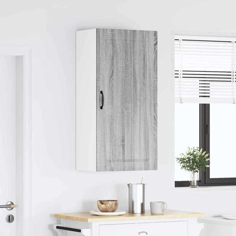 vidaXL Kitchen Wall Cabinet with Shelf Grey Sonoma 50 x 31 x 100 cm