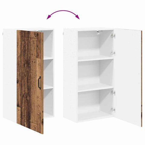 vidaXL Kitchen Wall Cabinet Old Wood 50 x 31 x 100 cm Engineered Wood