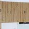 vidaXL Kitchen Wall Cabinet with Shelf Artisan Oak 50 x 31 x 100 cm