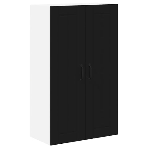 vidaXL Kitchen Wall Cabinet Black 60 x 31 x 100 cm Engineered Wood