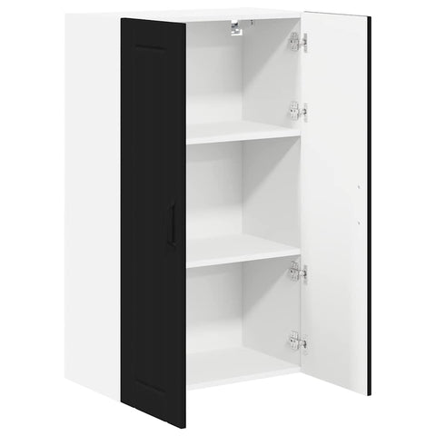 vidaXL Kitchen Wall Cabinet Black 60 x 31 x 100 cm Engineered Wood