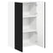 vidaXL Kitchen Wall Cabinet Black 60 x 31 x 100 cm Engineered Wood