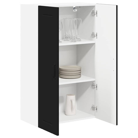 vidaXL Kitchen Wall Cabinet Black 60 x 31 x 100 cm Engineered Wood
