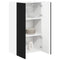 vidaXL Kitchen Wall Cabinet Black 60 x 31 x 100 cm Engineered Wood