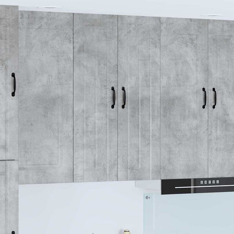 vidaXL Kitchen Wall Cabinet with Shelf Concrete Grey 60 x 31 x 100 cm
