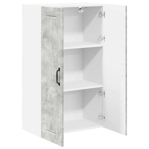 vidaXL Kitchen Wall Cabinet with Shelf Concrete Grey 60 x 31 x 100 cm