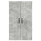 vidaXL Kitchen Wall Cabinet with Shelf Concrete Grey 60 x 31 x 100 cm