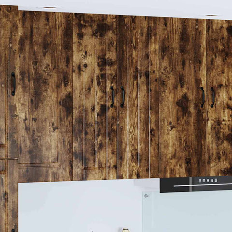 vidaXL Kitchen Wall Cabinet with Shelf Smoked Oak 60 x 31 x 100 cm