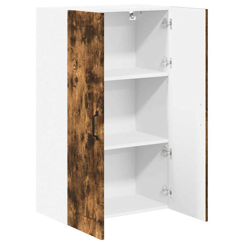 vidaXL Kitchen Wall Cabinet with Shelf Smoked Oak 60 x 31 x 100 cm