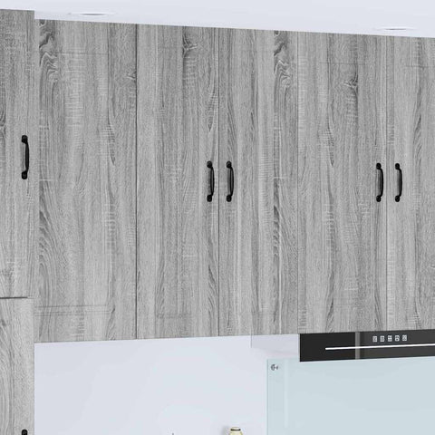vidaXL Kitchen Wall Cabinet with Shelf Grey Sonoma 60 x 31 x 100 cm