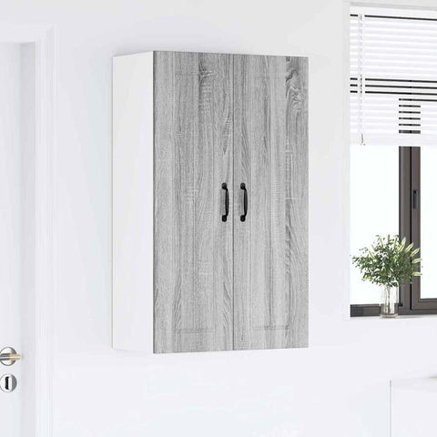 vidaXL Kitchen Wall Cabinet with Shelf Grey Sonoma 60 x 31 x 100 cm