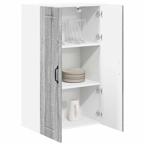 vidaXL Kitchen Wall Cabinet with Shelf Grey Sonoma 60 x 31 x 100 cm