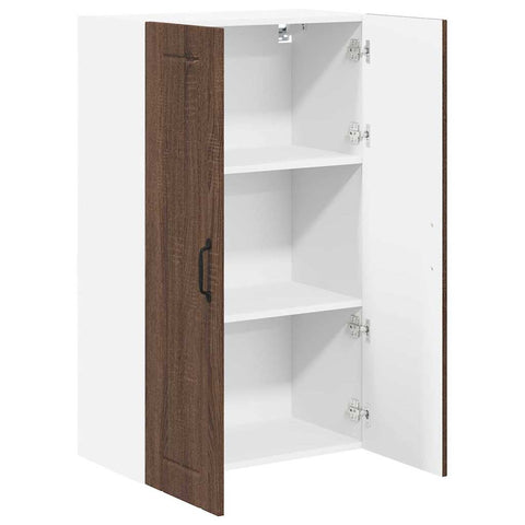 vidaXL Kitchen Wall Cabinet Brown Oak 60 x 31 x 100 cm Engineered Wood