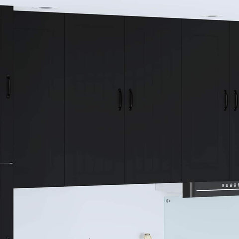 vidaXL Kitchen Wall Cabinet Black 80 x 31 x 100 cm Engineered Wood