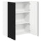 vidaXL Kitchen Wall Cabinet Black 80 x 31 x 100 cm Engineered Wood
