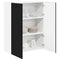 vidaXL Kitchen Wall Cabinet Black 80 x 31 x 100 cm Engineered Wood