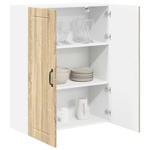 vidaXL Kitchen Wall Cabinet with Shelf Sonoma Oak 80 x 31 x 100 cm