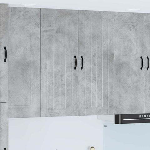 vidaXL Kitchen Wall Cabinet with Shelf Concrete Grey 80 x 31 x 100 cm