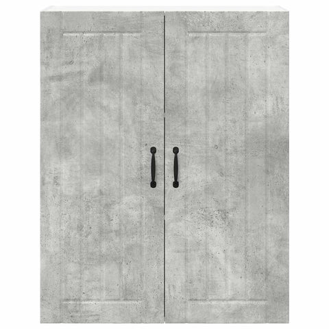 vidaXL Kitchen Wall Cabinet with Shelf Concrete Grey 80 x 31 x 100 cm