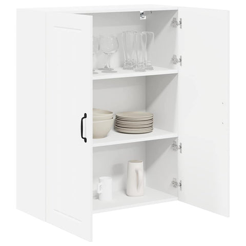 vidaXL Kitchen Wall Cabinet High Gloss White 80 x 31 x 100 cm