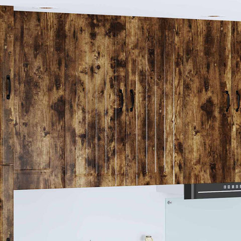 vidaXL Kitchen Wall Cabinet with Shelf Smoked Oak 80 x 31 x 100 cm