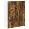 vidaXL Kitchen Wall Cabinet with Shelf Smoked Oak 80 x 31 x 100 cm