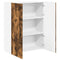 vidaXL Kitchen Wall Cabinet with Shelf Smoked Oak 80 x 31 x 100 cm