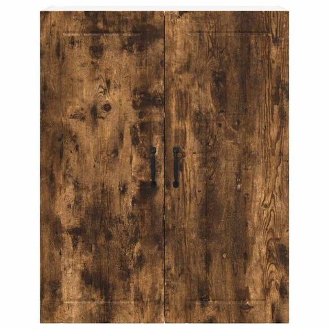vidaXL Kitchen Wall Cabinet with Shelf Smoked Oak 80 x 31 x 100 cm
