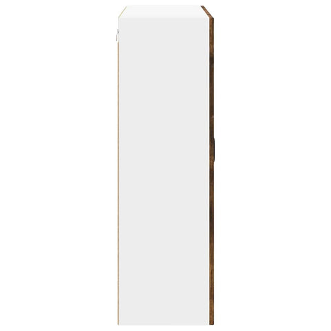 vidaXL Kitchen Wall Cabinet with Shelf Smoked Oak 80 x 31 x 100 cm