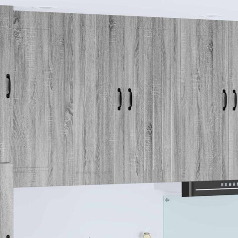 vidaXL Kitchen Wall Cabinet with Shelf Grey Sonoma 80 x 31 x 100 cm