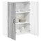 vidaXL Kitchen Wall Cabinet with Shelf Grey Sonoma 80 x 31 x 100 cm