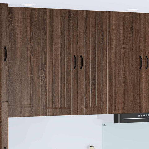 vidaXL Kitchen Wall Cabinet Brown oak 80 x 31 x 100 cm Engineered Wood