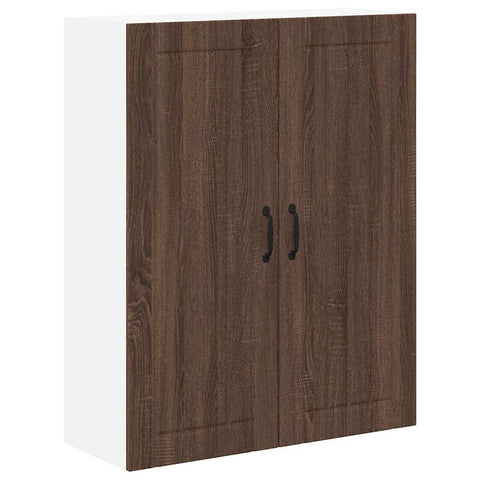 vidaXL Kitchen Wall Cabinet Brown oak 80 x 31 x 100 cm Engineered Wood