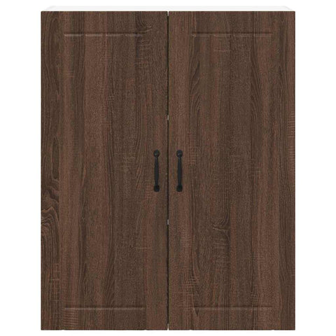 vidaXL Kitchen Wall Cabinet Brown oak 80 x 31 x 100 cm Engineered Wood